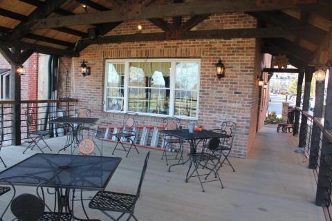 The back deck is great in summer