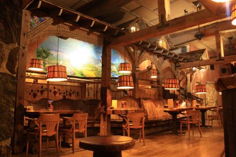 Tables on the main floor